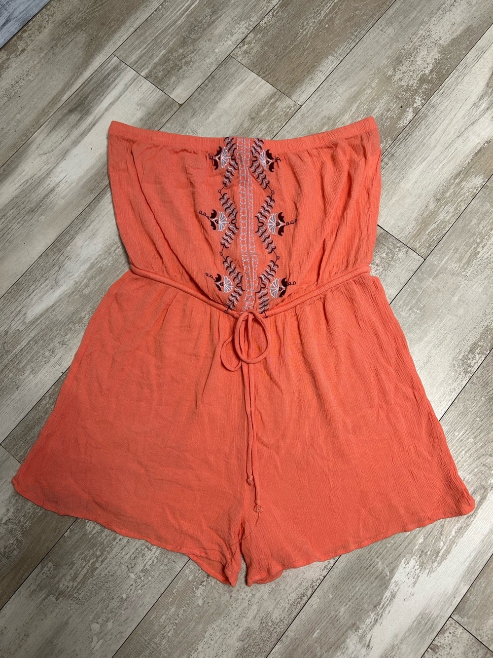 Speechless coral romper xl